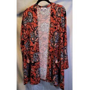 Women's Orange and black cardigan